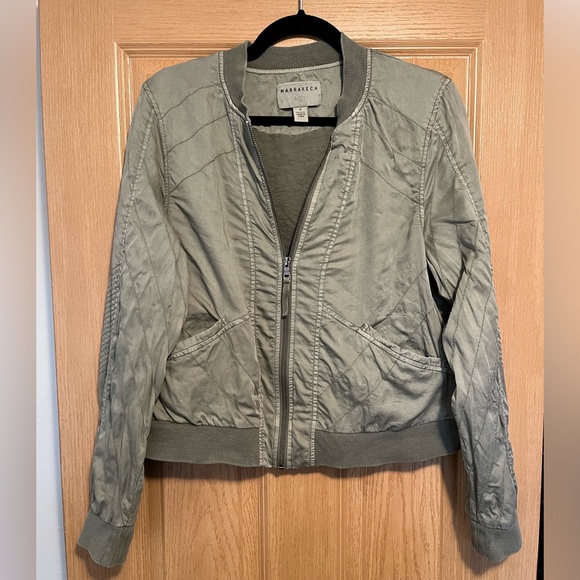 Anthropologie Marrakech Full Zip Andi Bomber Jacket - Picture 2 of 14